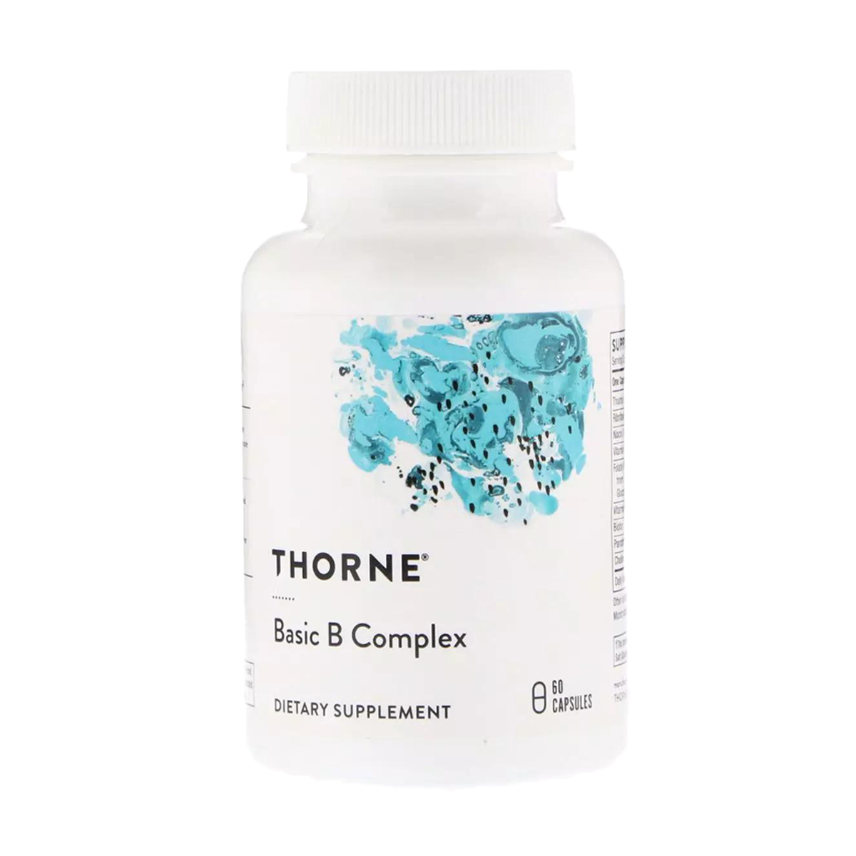 Комплекс вiтaмінів B Thorne Research Basic B Complex, 60 капсул